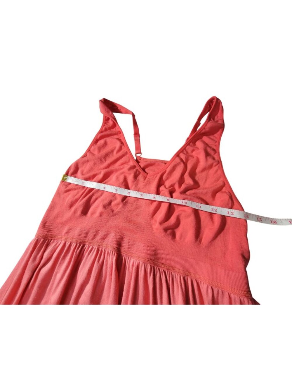Gilligan & OMalley Coral Maxi Dress  Adjustable Straps Sleeveless  Relaxed Fit L - Picture 3 of 8